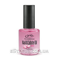 Масло по уходу за ногтями и кутикулой с ароматом розы/ Nail&amp;Cuticle Oil, Rose PNB, 15 мл