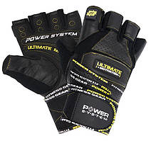 Рукавички для фітнесу Power System PS-2810 Ultimate Motivation Black/Yellow Line M