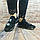 Туфлі жіночі спортивні Eclipse 580-28 чорні шкіра-замша шнурок + 2 липучки, фото 3