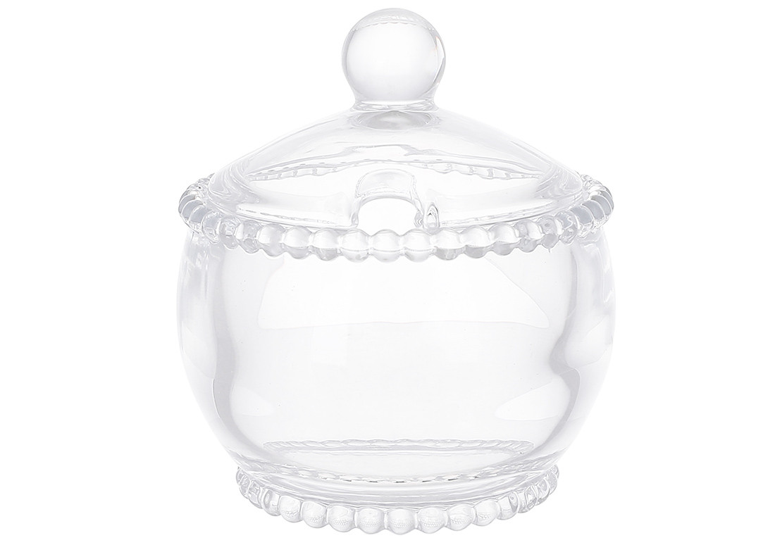 Цукровиця скляна прозора Bauble 10*11см 992-015 ТОВАР ВІД ВИРОБНИКА ТРЕНД!