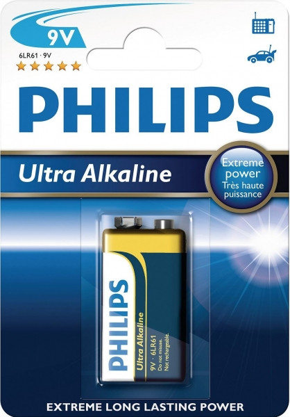 Батарейка PHILIPS ULTRA Alcaline 9V