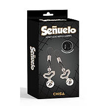 Затискачі на соски Heart Echo Nipple Clamps-Senuelo-CHISA, фото 5