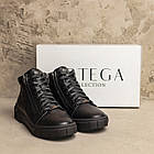 Чоловічі зимові шкіряні черевики Philipp Plein, фото 5