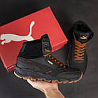 Чоловічі зимові черевики Pm Black, фото 6