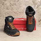 Чоловічі зимові черевики Pm Black, фото 9