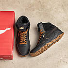 Чоловічі зимові черевики Pm Black, фото 10
