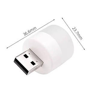 Лампа-світильник USB, 5v, 1w, LED, Білий (Холодний), фото 2