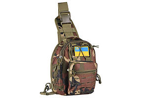 Сумка Слінг 2Е Tactical Laser Cut 2.5л, темний камуфляж Baumar - Порадуй Себе