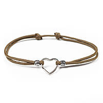 Шнурок для адресника Dog Walking серце 40-70 см коричневий, фото 2