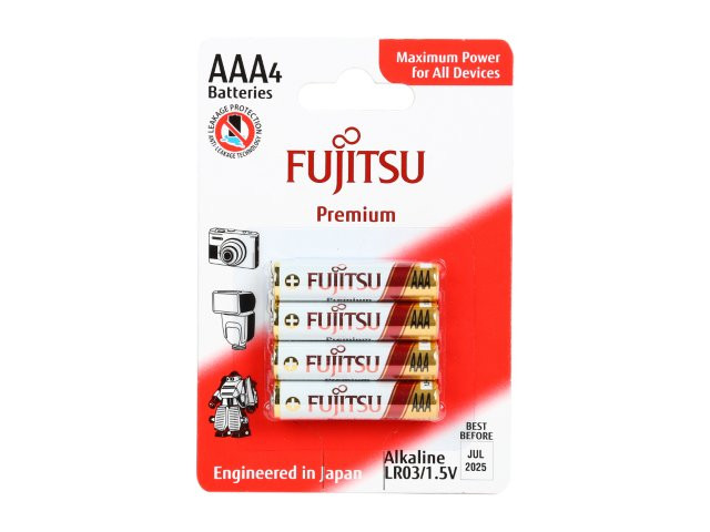 Батарейка FUJITSU Alcaline "PREMIUM" AAA/LR03 (4шт)