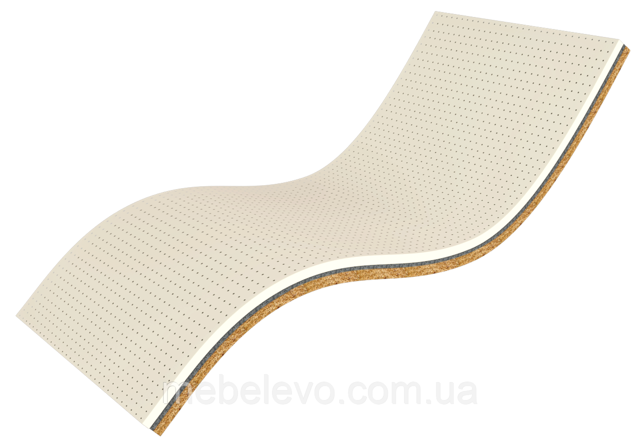 Тонкий матрац Ultra-Kokos ЕММ h6 Take&Go Bamboo латекс + кокос футон