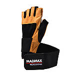 Рукавички для фітнесу MadMax MFG-269 Professional Brown S, фото 2