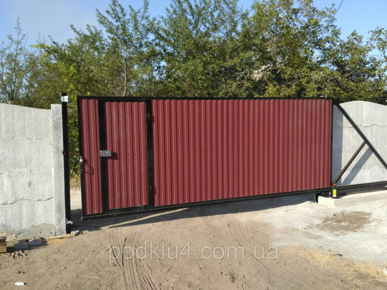 Комір ручний відкотний 5000*2000 мм із калітом 1000*2000 мм