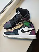 Nike Air Jordan 1 mid patent chameleon 36 w