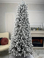 Штучна лита конусна ялинка Класик засніжена 1.6м