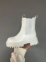 BOOTS LEATHER TRACTOR WHITE 36 w