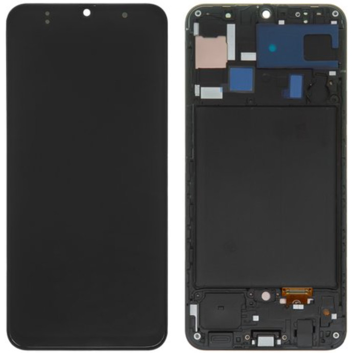 Дисплей Samsung Galaxy A30 SM-A305 / A50 SM-A505 OLED with frame Black (6.36" LCD)