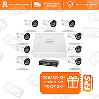 Комплект видеонаблюдения на 9 камер GV-IP-K-W73/09 3MP (22864)