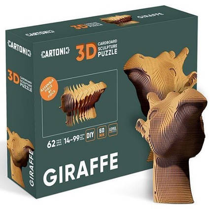 Книга Картонний конструктор "Cartonic 3D Puzzle GIRAFFE"