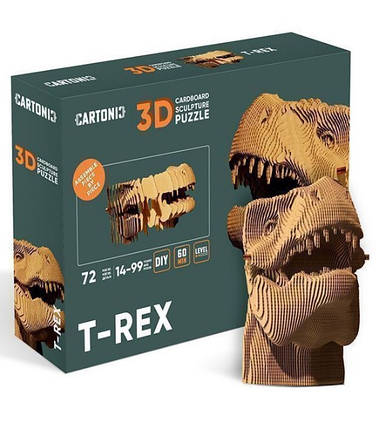 Книга Картонний конструктор "Cartonic 3D Cartonic T-REX"