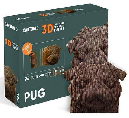 Книга Картонний конструктор "Cartonic 3D Puzzle Pug"