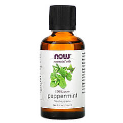 Ефірна олія перцевої м'яти Now Foods (Essential Oils Peppermint Oil Invigorating Aromatherapy Scent) 59 мл