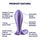 Анальна смарт-пробка з вібрацією Satisfyer Intensity Plug Purple  18+, фото 7