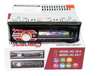 Автомагнітола 1DIN MP3 6317DBT RGB USB 2.0 порт AUX чорний