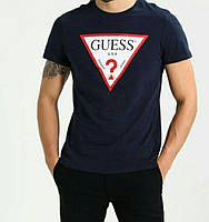 Мужская футболка Guess в темно синем цвете