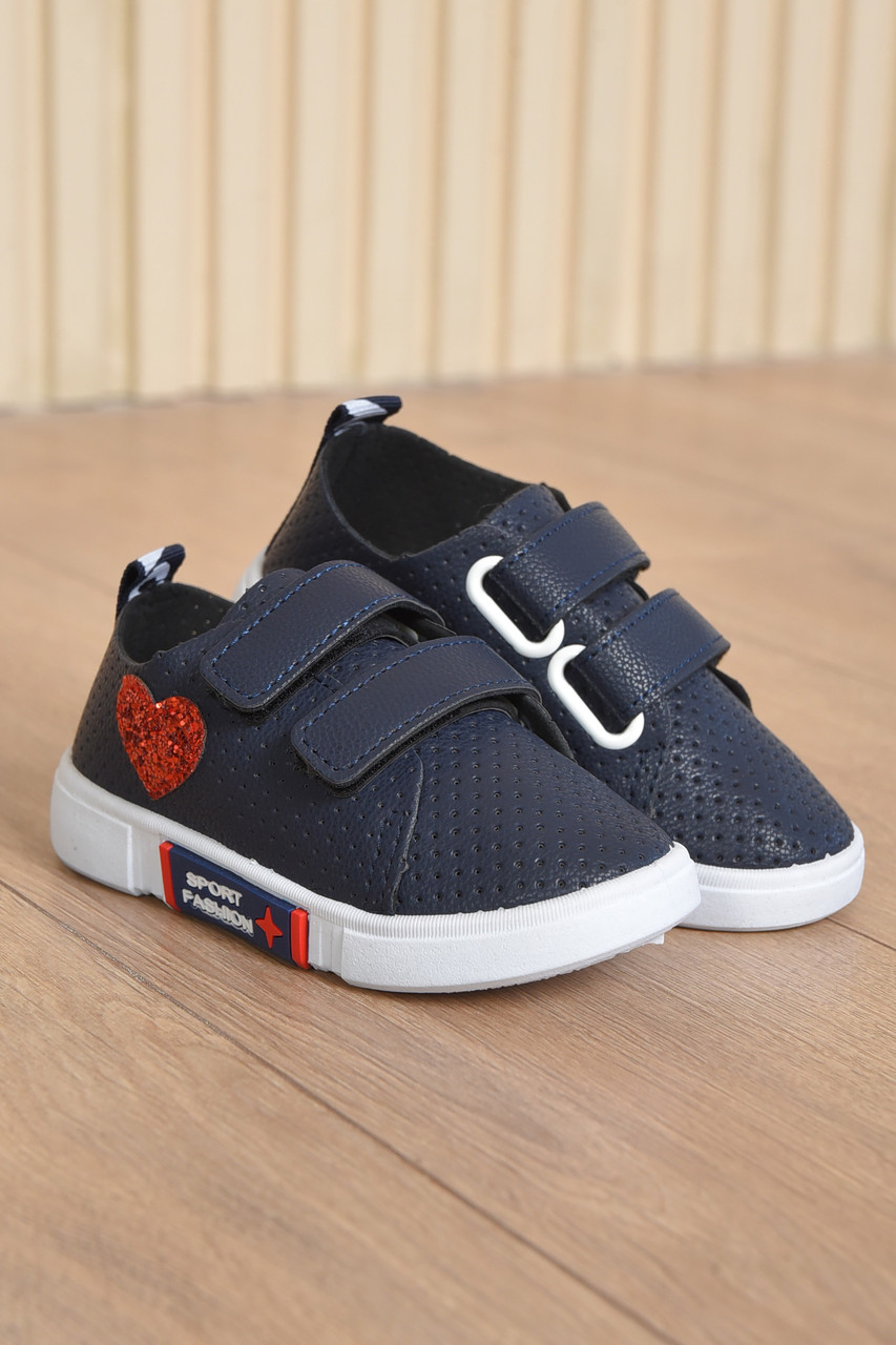 Кросівки дитячі для хлопчика демісезонні темно-синього кольору 165438T Безкоштовна доставка, фото 1