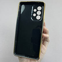 Чохол для Samsung Galaxy A53 5G (A536B) глянцевий із золотою окантовкою чохол на самсунг а53 5г чорний h7y, фото 3