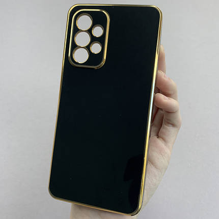 Чохол для Samsung Galaxy A53 5G (A536B) глянцевий із золотою окантовкою чохол на самсунг а53 5г чорний h7y, фото 1