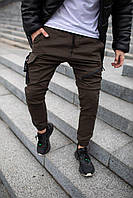 Котоновые брюки мужские материал высококачественный стрейч котон, 4 кармана