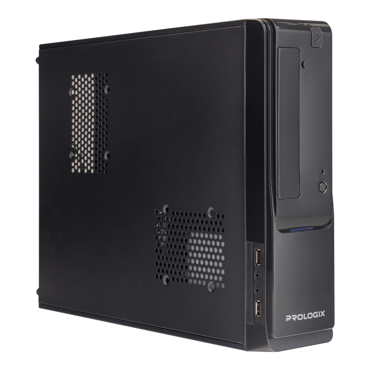 Корпус для ПК Prologix E100 Slim 400W 8cm, 2хUSB2.0, Black