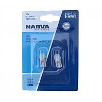 Комплект светодиодных ламп Narva 18074-02B W5W 12V W2,1x9,5d LED 0,6W 6000K