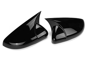 Накладки на дзеркала VW (Фольцваген) Golf VI MK6 (2008-2014) -  Чорний Глянець (стиль GTI)