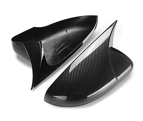 Накладки на дзеркала VW (Фольцваген) Golf VI MK6 (2008-2014) -  Чорний Карбон (стиль GTI)