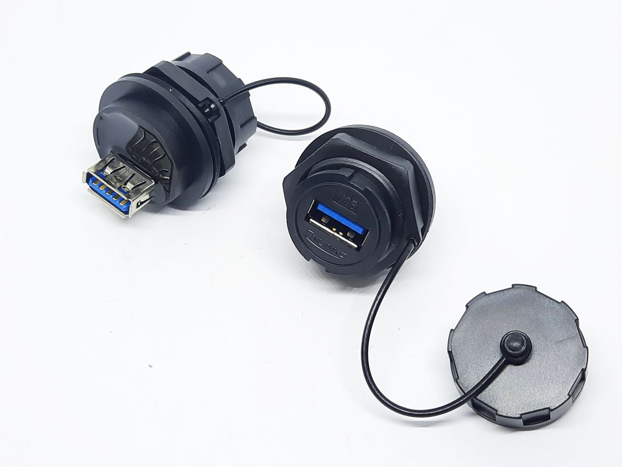 Герметичний роз'єм USB3.0 гніздо+штекер, фото 1