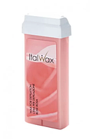 Воск в кассете для депиляции Классический ItalWax Роза (розовый), 100 мл