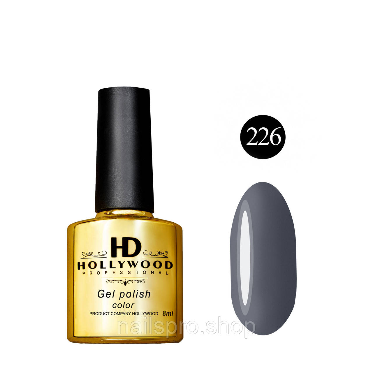 Гель лак HD Hollywod № 226, 8 ml.