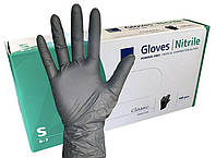 Перчатки нитриловые Gloves черные 100шт, размер S