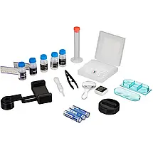 Дитячий мікроскоп з набором для дослідів і адаптером для смартфону Bresser Junior 40x-640x (Green), фото 5