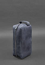 Косметичка-несесер із ручкою закривається на блискавку із натуральної шкіри Crazy Horse