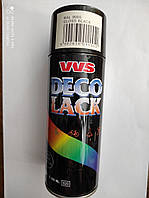 Краска аэрозольная DECO LACK respect 400ml RAL9005 Gloss black (черный блеск)