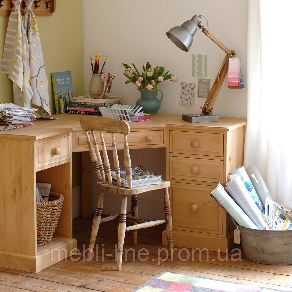 Письменный стол из дерева "Farmhouse ". Деревянные письменные столы для ...