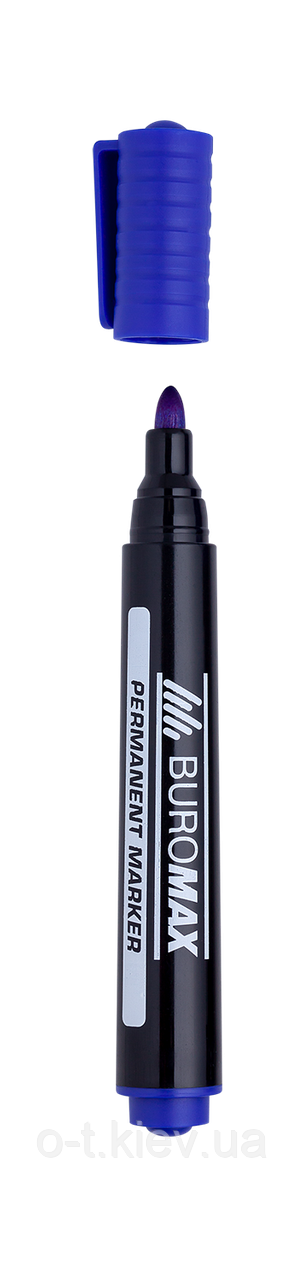 Маркер водостійкий, синій, 2-4 мм, спиртова основа  BM.8700-02, фото 1