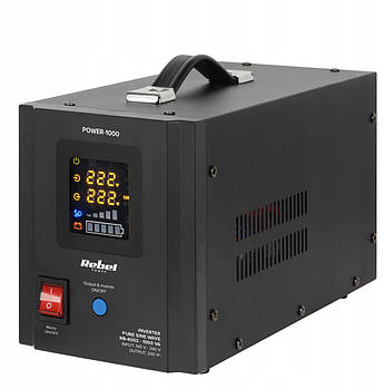 Перетворювач напруги UPS REBEL 12/230V 700/1000W (Польща), фото 1