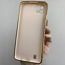Чохол для Realme C20 глянцевий із золотою окантовкою чохол на телефон реалмі с20 пудровий h7y, фото 3