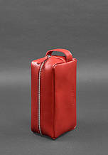 Косметичка-несесер із ручкою закривається на блискавку з натуральної шкіри Краст