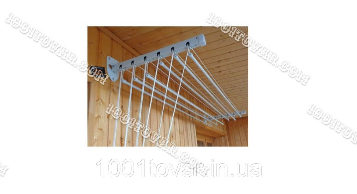 Сушка настінно-стельова Floris (Флоріс) 2 м; 1,8 м; 1,6 м; 1,4 м; 1,2 м. Сушарка Флоріс., фото 1